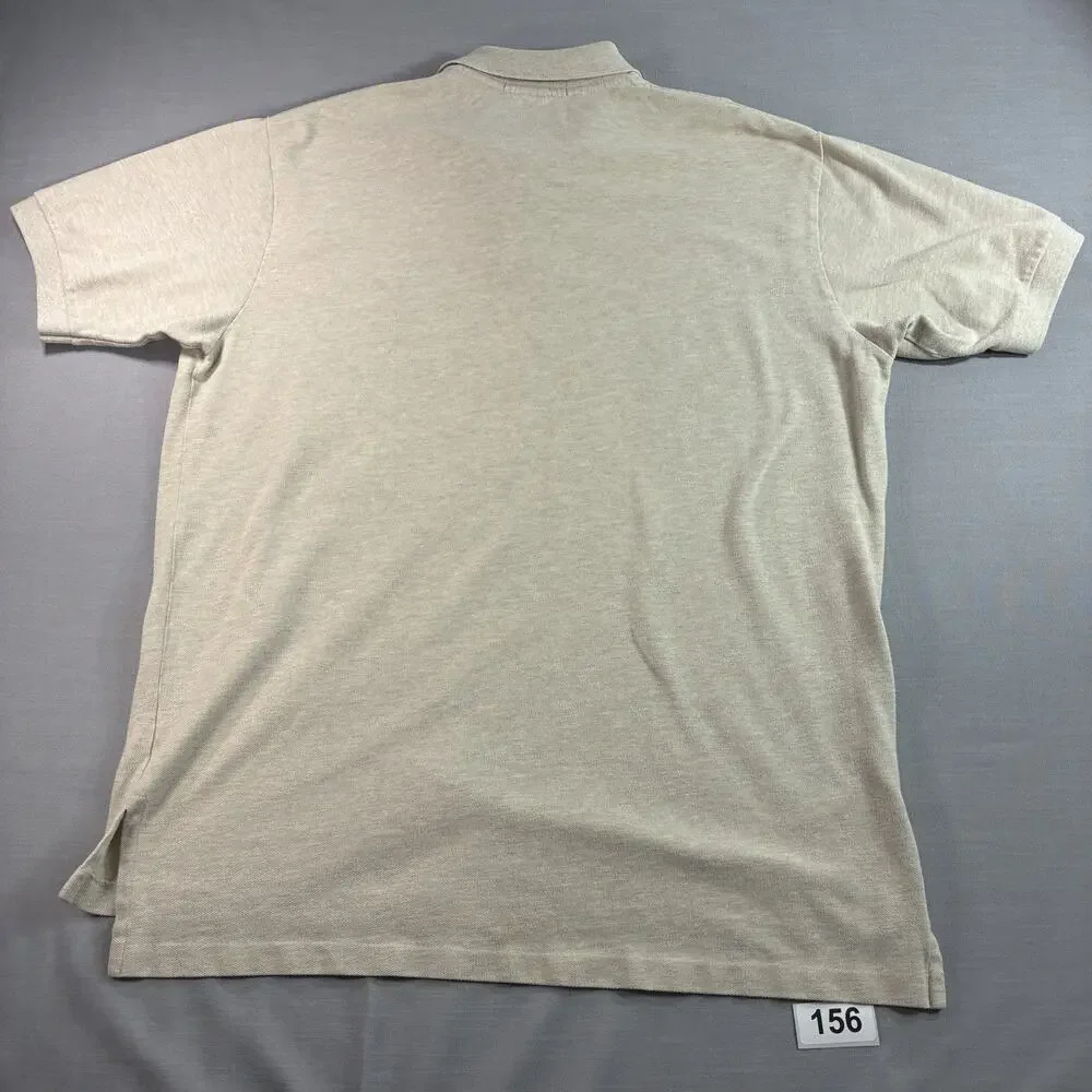 Polo Ralph Lauren Classic Polo Shirt Men’s XL Beige Short Sleeve